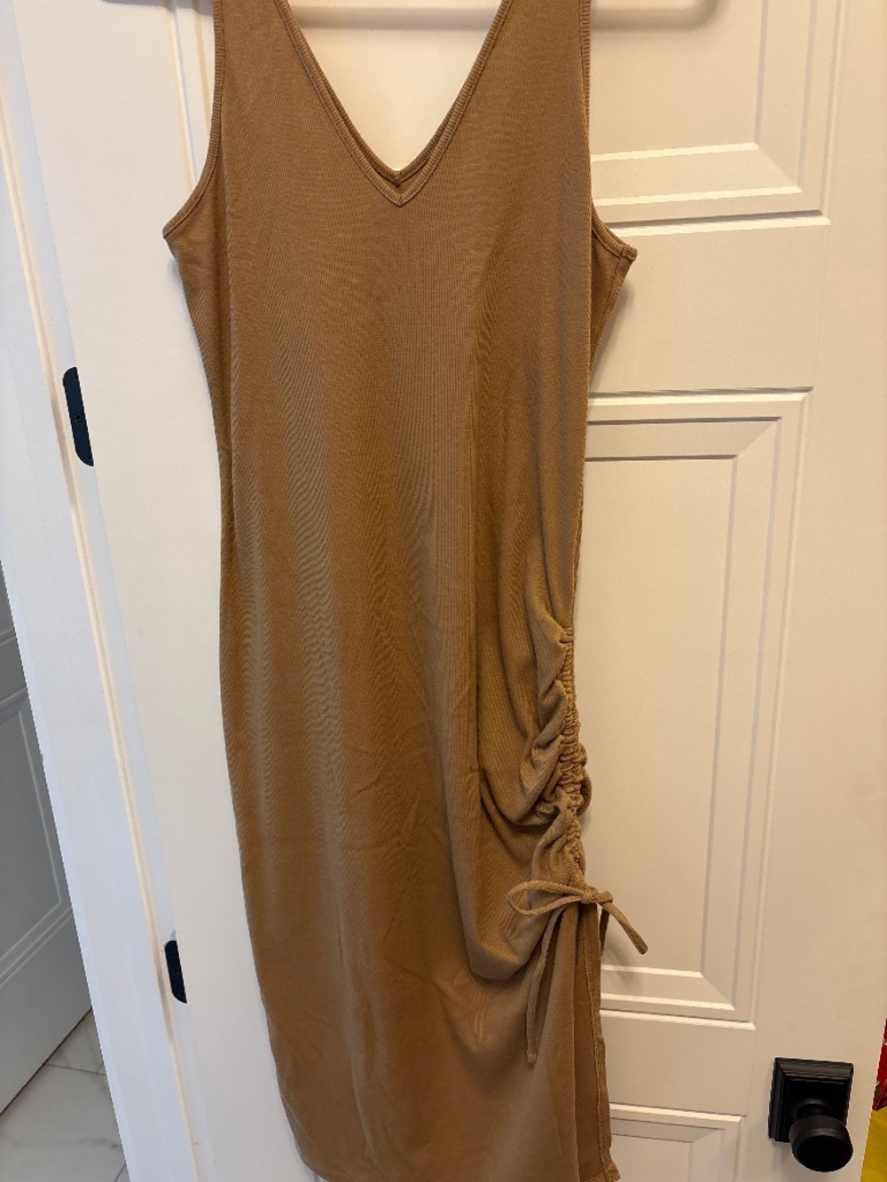 Tan cotton dress